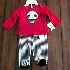 Newborn Panda Footie